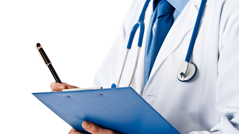 Der Arzt verschreibt eine Behandlung gegen bakterielle Prostatitis