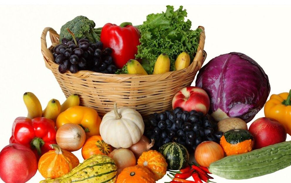 Obst und Gemüse gegen Prostatitis