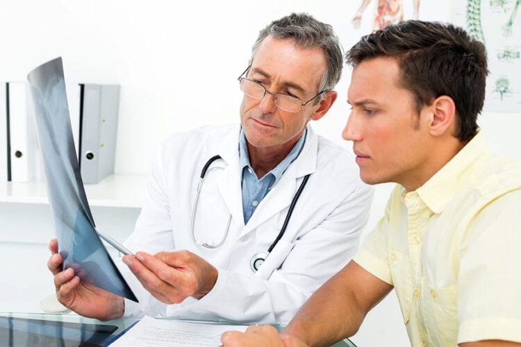 Diagnose einer Prostatitis bei einem Mann anhand eines Bildes